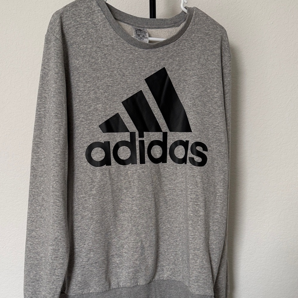 Adidas Gray Crewneck Sweatshirt